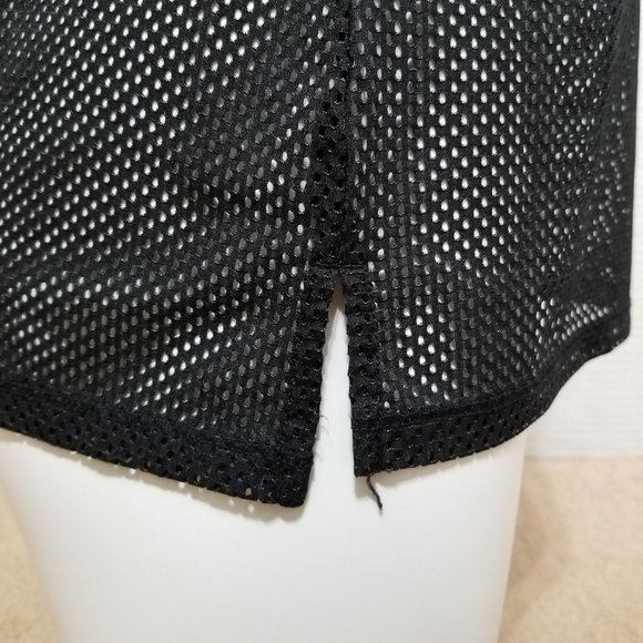 Reebok top Small Active Vibes Only unlined fishnet mesh tank graphic athetic - Picture 5 of 12